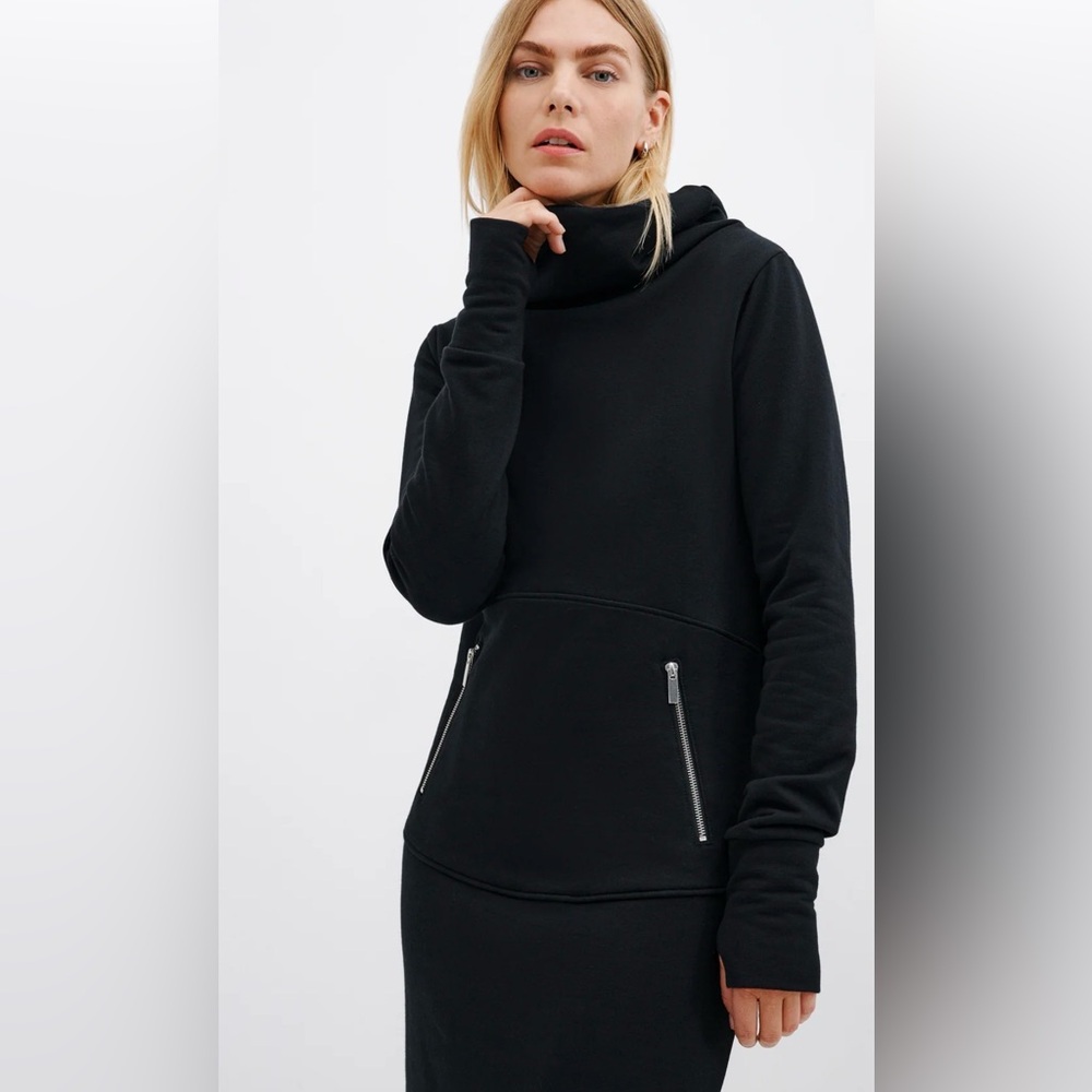 New !! Marcella black sweatshirt Dress - Picture 6 of 10